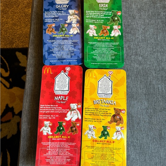 Ty McDonalds International Bears Collection set of 4 1999 - Picture 4 of 8